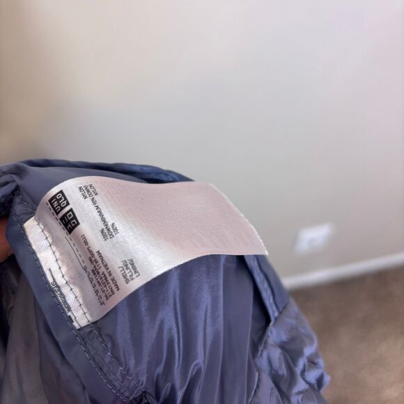 Uniqulo Ultra Down Light Blue Zip Up Puffer Jacket Packable Small - Picture 7 of 7